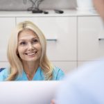 speaking to a dentist